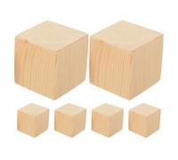 FRCOLOR 6 Piezas Elevadores de Patas de Madera Antideslizantes para Sofá y Cama, Protectores de Altura Fáciles de Instalar Que Cuidan Suelos y Alfombras, Kit