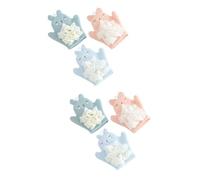 FRCOLOR 6 piezas guantes de baño natural esponja de baño lufa baño lufa guante para la muñecas de baño cuerpo luffa malla baño baño bebé fibra súper sin