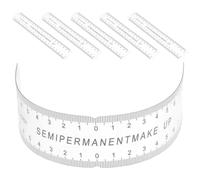 FRCOLOR 6 Piezas Herramienta de Medición para Cejas Regla Curva Flexible de Pvc Transparente para Mapeo Preciso y Fácil Almacenamiento en Servicios a Domicilio y Uso Profesional