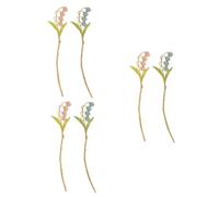 FRCOLOR 6 Piezas horquilla de tulipán enchufes mono palillo de pelo accesorios para el cabello de las mujeres accesorios pelo mujer metal horquilla para mujer palo de pelo verano bollo