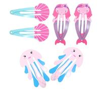 FRCOLOR 6 Piezas Horquilla Para Niños Rizo Cabello Chica Coleteros Pasadores Pequeños Para Niñas Pasadores De Sirena Pasadores De Pelo Para Niñas Planchar