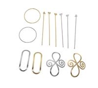 FRCOLOR 6 Piezas Horquillas Lazo Horquillas Ovaladas y Redondas de Aleación para Mujer y Niña Usar Fiesta o Diario