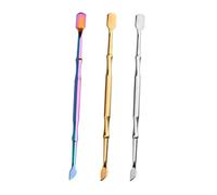 FRCOLOR 6 piezas Kit de Herramientas de Acero Inoxidable para Manicura Empujador y Corta Cutículas Doble Cabeza Raspador y Removedor de Piel Muerta Accesorio Seguro y Antideslizante para