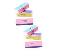 FRCOLOR 6 Piezas Lijadora De Uñas Tablas De Clavos y Tampón Pulidor De Uñas Bloque De Pulido De 4 Vías Primer Para Uñas Laca De Uñas Lima De Uñas Lima Uñas Cuadrado Agente De Mudanzas