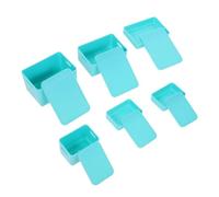 FRCOLOR 6 Piezas Mini Cajas de Almacenamiento con Tapa de Contenedores Plásticos Pequeños para Decoración y Organización Casa para Objetos Pequeños y Casas de Muñecas Color Verde