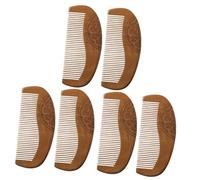 FRCOLOR 6 Piezas Peine de caoba peines de madera peine de madera peine estilo chino peine decorativo peine desenredante peines para mujer cabello peine peine Decorar De las mujeres