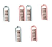 FRCOLOR 6 Piezas Peine Recto Peines Para Cortar El Cabello Antiestático Plegable Peluqueria Bolsa Gimnasio Niño Familiar