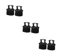 FRCOLOR 6 Piezas Pincel De Aceite Retro Cepillo De Pelo Para Hombres Tijeras Cepillo De Barba Para Hombres Cepillo Para El Cuidado De La Barba Para Recortadora Black Nailon