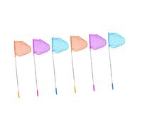 FRCOLOR 6 piezas Redes Telescópicas Portátiles para Atrapar Mariposas y Peces Pequeños Mango Antideslizante de Aleación Resistente para Actividades al Aire Color Aleatorio Color Aleatorio