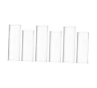 FRCOLOR 6 Piezas Slide De Guitarra De Transparente Anillos Deslizantes Para Guitarras Eléctricas y Acústicas Para Interpretaciones De Blues Jazz y Country