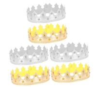 FRCOLOR 6 Piezas sombrero de coronas de papel de cumpleaños chico coronas para tocados decoración cumpleaños de disfraz de para niños tela no tejida