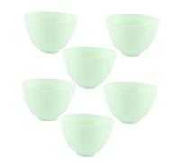 FRCOLOR 6 Piezas Unidades Cuencos de Silicona Medianos para Mascarillas Faciales Recipientes Suaves para Reutilizables para Cuidado de Piel y Maquillaje Apertura Amplia para Fácil