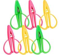 FRCOLOR 6 Tijeras Pequeñas para Coser de Acero Inoxidable con Funda, Portátiles y Fáciles de Usar, Ideales para Bordado y Manualidades en Casa