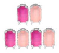 FRCOLOR 6 Uds Pestañas Postizas Caja De Carrito Caja De Maquillaje Maleta De Maquillaje Estuches De Maquillaje Neceser De Viaje Mini Maleta Organizador De Pestañas Maleta Pequeña Soporte