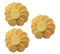 FRCOLOR 60 almohadillas exfoliantes para el lavado facial, almohadillas desmaquillantes faciales, almohadillas de algodón exfoliantes, esponjas redondas de algodón para maquillaje