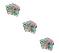 FRCOLOR 60 Piezas hawai servilletas impresión de servilletas servilleta decorativa de verano decoración de papel de fiesta bandeja de papel hoja de palma Hojas bebé