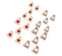 FRCOLOR 60 Piezas Saco De Amor Contenedor De Paquete De Dulces Creativos Bolsas De Dulces De Corazón De Boda Contenedor De Dulces Bolsa De De Vacaciones Mini Lino De Imitación