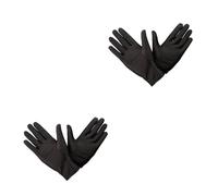 FRCOLOR 6pares Guantes De Etiqueta De Spandex Elástico Para Inspección De Joyas De Guantes Transpirables y Ajustables Negro