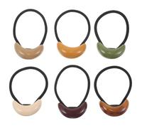 FRCOLOR 6piezas Banda Elástica Cabello Geométrica Gomas Elásticas Cabello Accesorios de Peinado para Mujeres y Niñas Alta Elasticidad Uso Diario y Fiestas