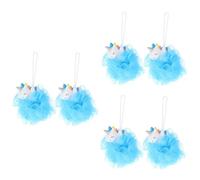 FRCOLOR 6piezas Bola De Ducha De Unicornio Esponja De Malla Cartoon Para Niño Niña Exfoliante y Suave Para Bañera y Piscina Material Amigable La Piel