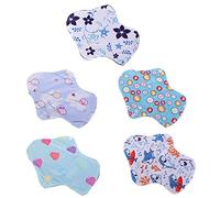 FRCOLOR 6piezas Compresas Sanitarias Reutilizables Para Menstruación y Maternidad Con Bolsa De Almacenamiento Cómodas y Lavables