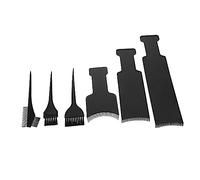 FRCOLOR 6piezas Herramientas para Teñir el Cabello Cepillo de Resaltado de Doble Cara y Tablero de Plástico Kit de Herramientas de Peluquería para Teñir el Cabello Salón o Casa