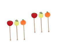 FRCOLOR 6piezas Martillos De Masaje De Cuerpo De Caricatura Juguetes De Masaje De Peluche Para Relajación y Alivio Del Estrés Barra Divertida Para Hogar y Oficina
