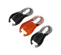 FRCOLOR 6piezas Peine Lateral Clásico Pinzas Tipo Banana Flexibles De Herramienta Para Peinar El Cabello De Caballo Para Sujetar De Caballo Eventos