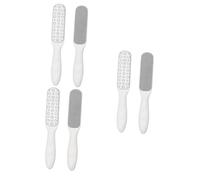 FRCOLOR 6piezas Raspador De Pies De Acero Inoxidable Eliminador De Piel Muerta Doble Cara Exfoliante Para Durezas Limador Ergonómico Para Pedicura