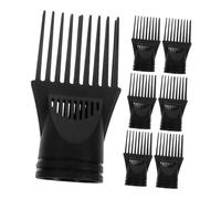 FRCOLOR 7 Boquillas Para Secador De Pelo Boquilla De Repuesto Para Secador Peine Cepillo Difusor Pequeño Peine Negro