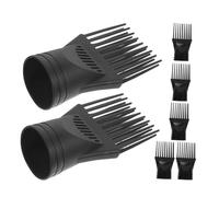 FRCOLOR 7 Piezas Kit de Peines para Secador de Pelo Accesorios de Boquilla de Plástico Resistente Herramientas de Peinado de Alta Resistencia Temperaturas para Uso Profesional y Doméstico