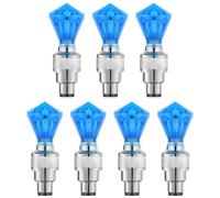 FRCOLOR 7 Piezas Luz LED para Rueda de Bicicleta Núcleos Luz LED Azul para Coche y Moto Luminosa para Ciclismo Nocturno