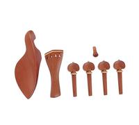 FRCOLOR 7 Piezas Madera de Azufaifo para Violín Incluyendo Afinación Fina Barbilla de Violín para Uso Ensayos o Conciertos