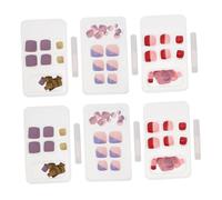 FRCOLOR 72piezas Parches Para Uñas Pies Uñas Postizas Para Pies Cobertura Completa De Uñas Decoración De Uñas Para Pies Uñas Falsas Para Mujeres Postizas Creativas Para Dedos Del