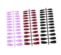 FRCOLOR 72piezas Uñas Postizas Largas Ovaladas Uñas Artificiales Naturales Para Manos De Mujer Postizas Largas Para Niñas