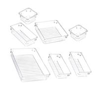 FRCOLOR 7piezas Organizadores De Escritorio Metacrilato Caja De Almacenamiento De Escritorio Organizador De Maquillaje Divisor