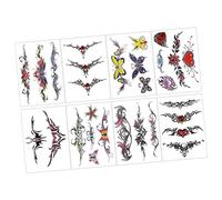 FRCOLOR 8 Hojas Cubierta De Cicatriz Pegatinas Etiqueta De Tatuajes Del Cuerpo Tatuajes Mujeres Tatuajes Temporales Tatuajes Realistas Papel De Transferencia De Agua