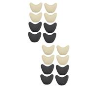 FRCOLOR 8 pares de almohadillas de relleno con puntera en el antepié, insertos de protección de los dedos, almohadillas de protección de los dedos, plantillas de zapatos con tacones altos, relleno de