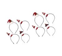 FRCOLOR 8 Piezas 1 Juego diadema navideña boppers de cabeza de navidad diadema de fiesta de navidad christmas decorations adornos navideños diademas de fiesta aros de tela para el cabello