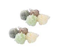 FRCOLOR 8 Piezas Cepillo Corporal Exfoliante Baño De Malla Esponja De Baño Bolas De Baño Esponjas Corporales Depurador De Espalda Esponja De Malla De Baño Taburete De Ducha Esponja Vegetal