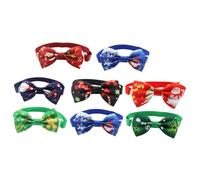 FRCOLOR 8 Piezas Corbatines para Mascotas Lazos de Cinta Lazos DIY para Mascotas para Disfraces de Navidad Colores Aleatorios Corbatines Ajustables Adorables Accesorios