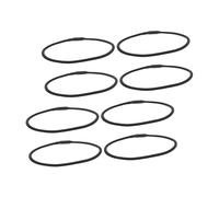 FRCOLOR 8 Piezas Cuerda a prueba de golpes de micrófono bandas elásticas de stand de micrófono Boom Mic Elastic Bands Condensador de bandas gummiband caucho Negro