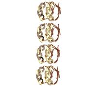 FRCOLOR 8 piezas de cuerda de cadena para el pelo para mujeres cadenas para niños goma elástica elástica para el pelo gomas elásticas para el pelo cuerda elástica banda elástica diadema