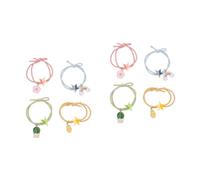 FRCOLOR 8 Piezas De Cuerda Para El Cabello Lazos Elásticos Para El Cabello Anillos Delicados Para El Cabello Tocado De Niña Cuerdas Para La Cabeza Soporte De De Caballo Bandas De
