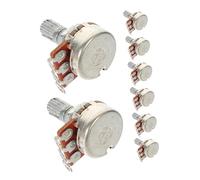 FRCOLOR 8 Piezas Potenciómetros Audio Taper para Guitarra Eléctrica Ejes de Potenciómetros Tono y Bk Volumen Accesorios Electrónicos Duraderos para Personalización Sonora
