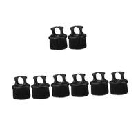 FRCOLOR 8 Piezas Retro Cepillo De Aceite Cepillo De Dedo Cortador De Pelo Suministros De De Barba De Bolsillo Cerdas Titular Redondo De Barba Alisador