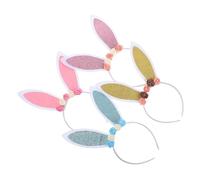 FRCOLOR 8 Uds Diadema Con Orejas De Conejo Disfraces Para Niños Diadema De Conejito Brillante Rosa Orejas De Conejo De Pascua s De Animales Para Niños