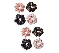FRCOLOR 8 unidades de gomas de pelo de satén para mujer, bandas elásticas para la cabeza para mujer, banda elástica para de caballo, soporte para coletas, sin costuras, para niñas, señoritas,