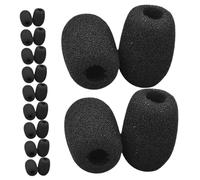FRCOLOR 80piezas Fundas de Espuma para Micrófono Protector Antiviento para Micrófonos de Diadema Fundas de Esponja Suaves para Podcasting de Karaoke y Oratoria