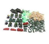 FRCOLOR 88 Piezas Figuras Militares de Plástico Modelo de Soldaditos para Set de Accesorios para Recrear Batallas y Decorar Bases Militares para Fiestas y Colecciones Educativas